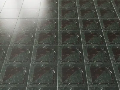 GeoMarble Lados Thassos Sabbia Polished Marble Mosaic 3D model