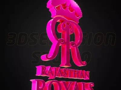 Rajasthan Royals logo - Cinematic - 3D print 3D model
