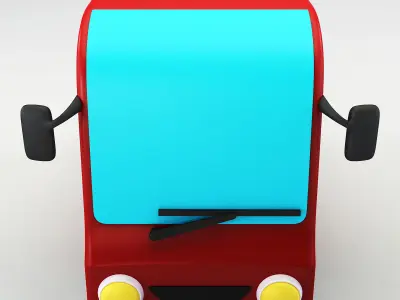 Truck v 2 toy 3D model