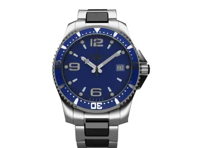 Watch Longines Hydroconquest 3D model