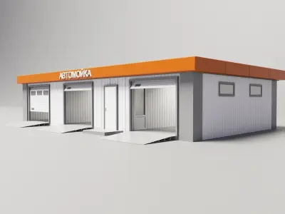 MOBILE CAR WASH 118m2 3D model