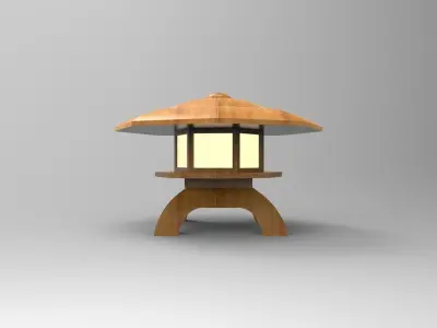 lantern H japanese 3D model