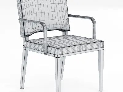 Restaurant Leather Chair 3D model