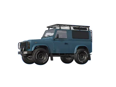 Land Rover Defender 90 Low-poly 3D model