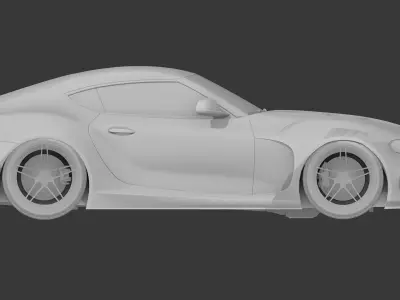 TOYOTA GR SUPRA WIDEBODY Low-poly 3D model