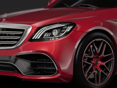 Mercedes AMG S 63 4MATIC V222 2018 Lang 3D model