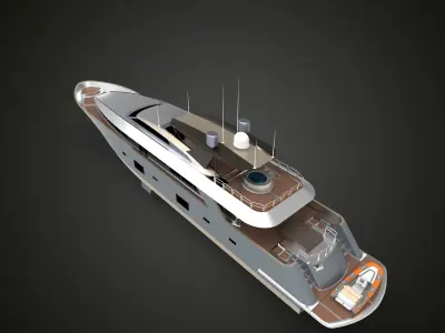 Luxury Yacht IV 3D model