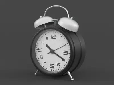 Analog Alarm Clock 3D model
