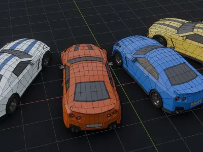 Sport Car Bundle  3D model