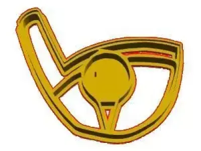 Golf cookie cutter 3D model