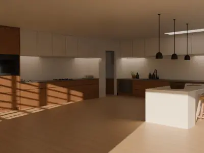 Interior Modern Kitchen 3D model