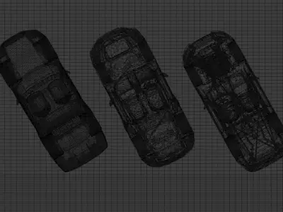 car JDM CAR s meet up Low-poly 3D model