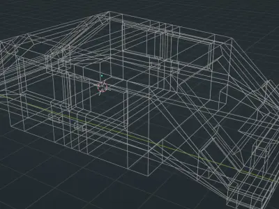 A Modular Stylized Car Low-poly 3D model