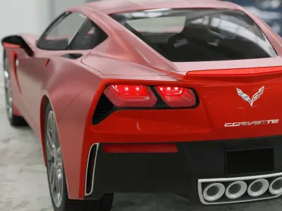 Car - Corvette 3D model