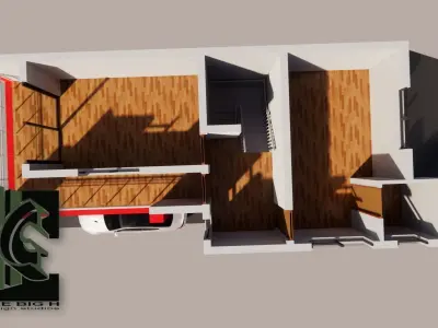 3D modern House 3D model