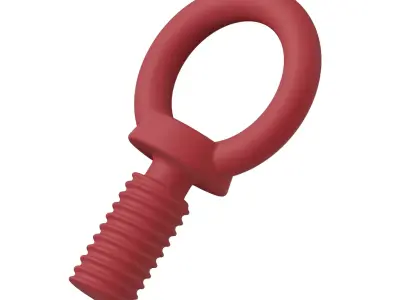 Plastic Eye Bolt Toy 3D model