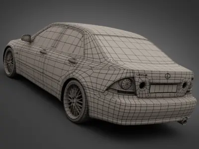 2005 Lexus IS200 3D model
