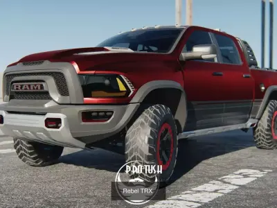 7 unique pickup truck models 3D Model Pack