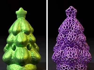 Christmas tree 3D print model