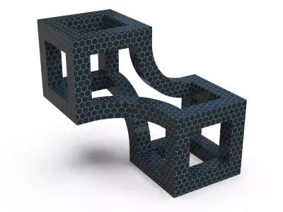 Wood Decoration Cube 3D print model