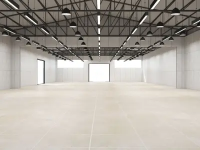 Warehouse empty space 3D model