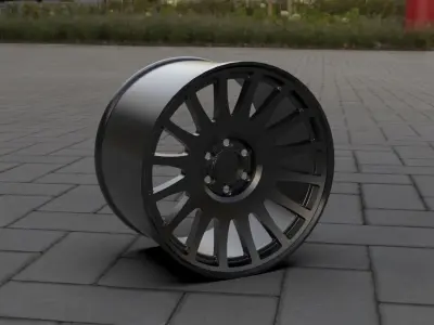 Matte Black Black Rhino Bullhead Wheel Series Bullhead 3D print model