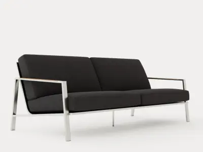 Naos 2 and half seater sofa Low-poly 3D model