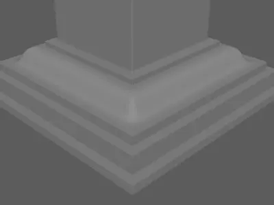 Statue Base Free 3D model