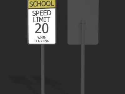 Road Signs  3D model