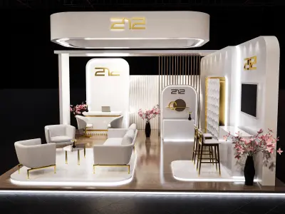 exhibition Low-poly 3D model 12