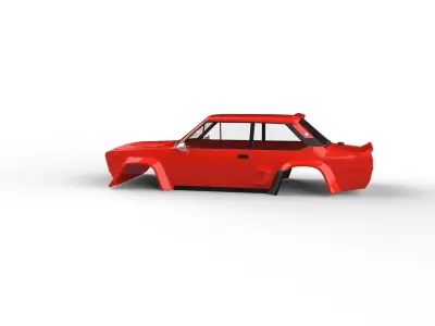 Fiat 131 Abarth 1980 Rc shell 3D print model