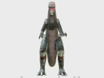 Lava Monster With Glowing Eyes 3D Model Low-poly 3D model