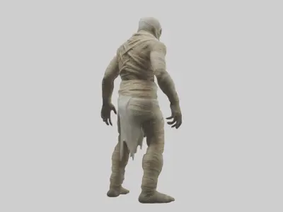 Scary Mummy Model Low-poly 3D model