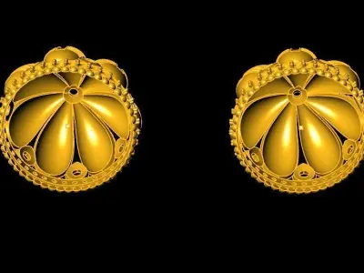 jhumka earrings  3D print model