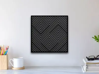 Illusion Wall Art 3D print model buy