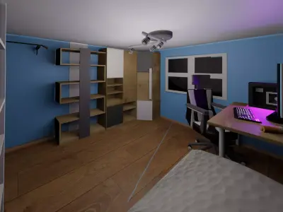  teenager room 3D model