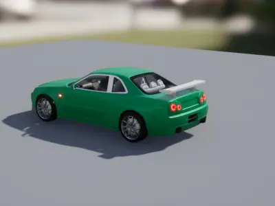 Advanced Race Car Pack 1 Unity Low-poly 3D model