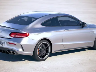 Mercedes C63 S AMG Coupe 2019 3D model