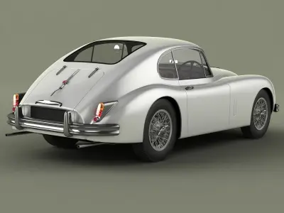 Jaguar XK150 S Fastback 3D model