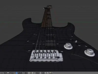 Electric Guitar Free Free low-poly 3D model