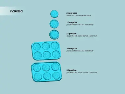 Cookie Mould 11 - Biscuit Silicon Molding 3D print model