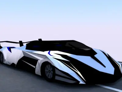 Devel Sixteen Low-poly 3D model