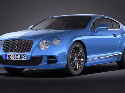 Bentley Continental GT Speed 2015 VRAY 3D model