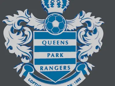Queens Park Rangers Football Club Crest 3D model