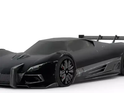 Black Phantom 2015 3D Model High-Quality Detailed Design Low-poly 3D model