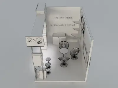 Booth Exhibition Stand a654d 3D model