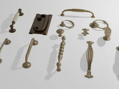 Furniture Handles Pack 3D model