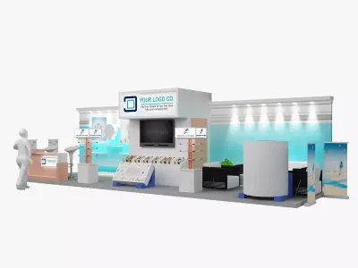 Booth Exhibition Stand a473 3D model