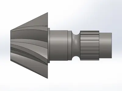 HELICAL BEVEL GEAR 3D model