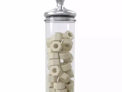 Diffrent type of Pasta jar for kitchen decoration 3D Model Collection